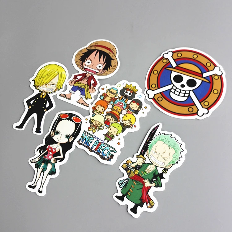 One Piece Stickers For Kids Home Decor Decals 6pcs