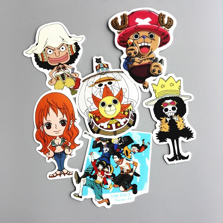 One Piece Stickers For Kids Home Decor Decals 6pcs