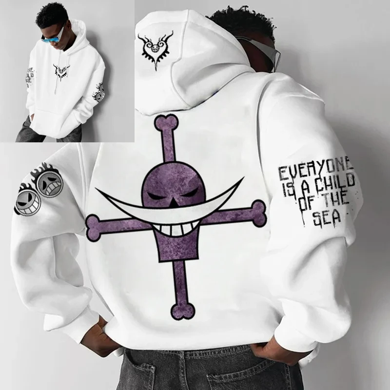 One Piece Anime Graphic Hoodie Men Women 2025 Spring Autumn Streetwear Casual Sweatshirt Unisex Clothing Luffy Zoro Nami Design