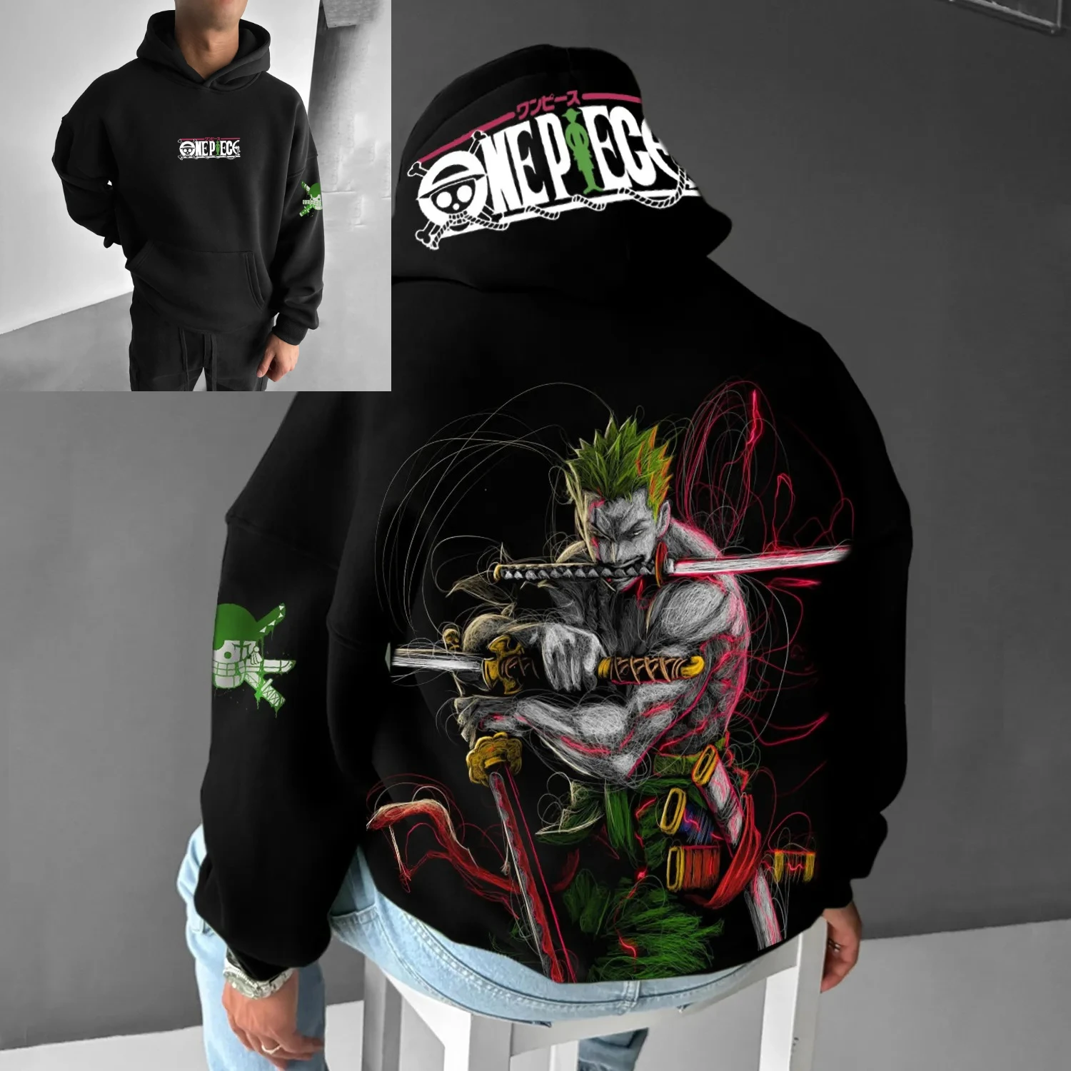 One Piece Anime Graphic Hoodie Men Women 2025 Spring Autumn Streetwear Casual Sweatshirt Unisex Clothing Luffy Zoro Nami Design