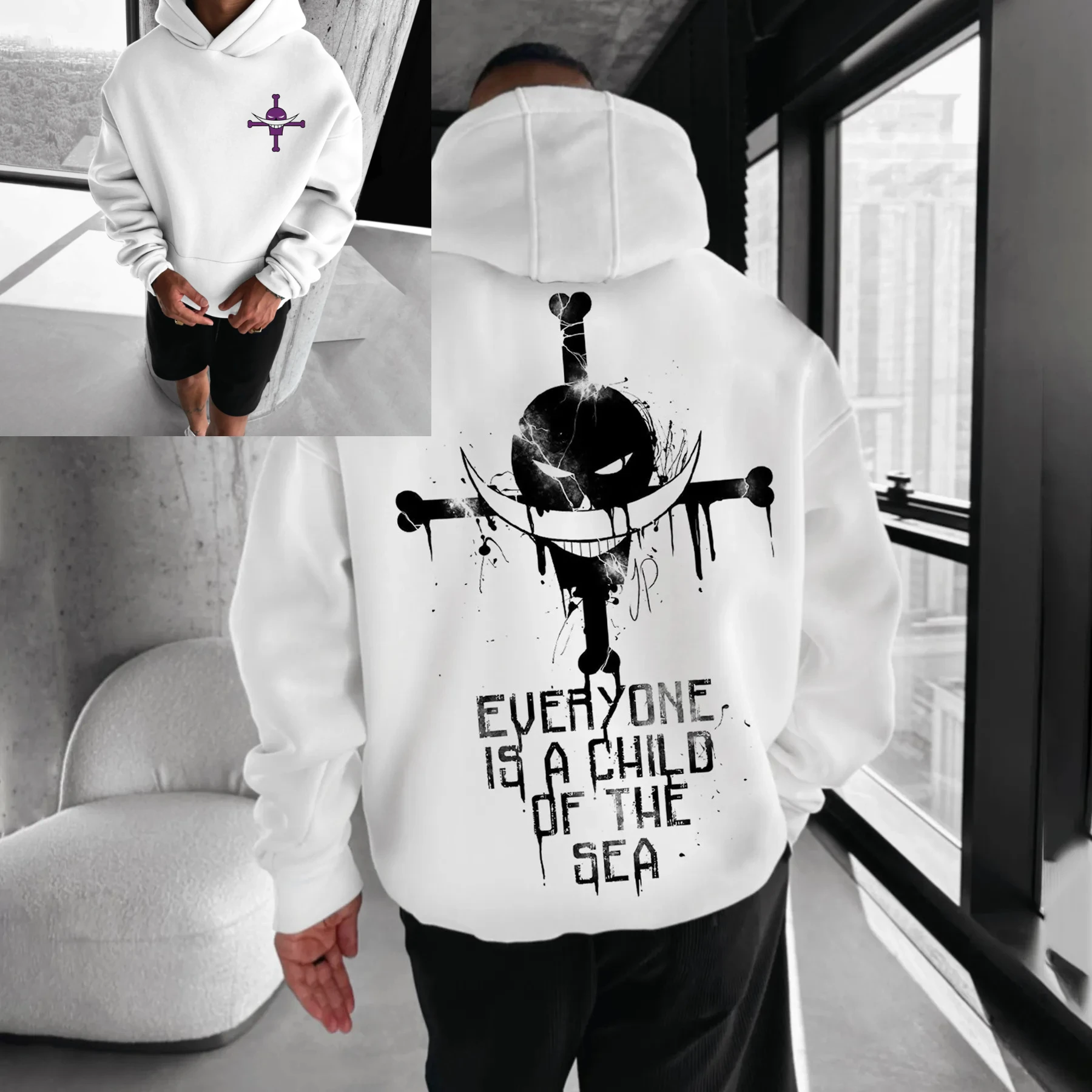 One Piece Anime Graphic Hoodie Men Women 2025 Spring Autumn Streetwear Casual Sweatshirt Unisex Clothing Luffy Zoro Nami Design
