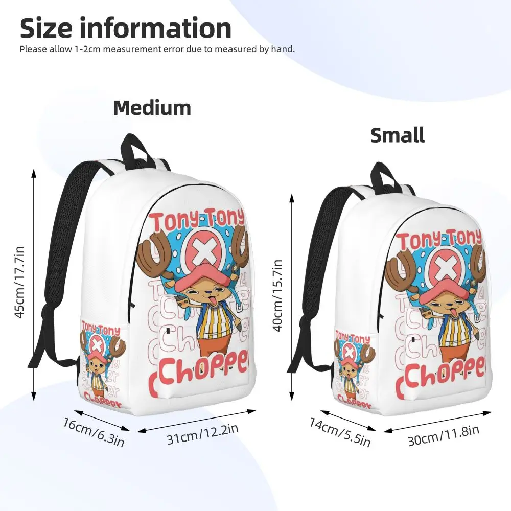 Tony Tony Chopper After Time Skip One Piece Classical Backpack Student Hiking Travel Daypack for Men Women Computer Shoulder Bag