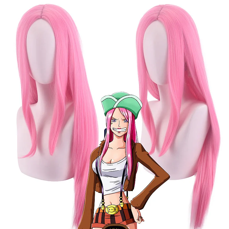 Long Straight pink Anime One Piece Character of Jewelry Bonney Cosplay Wig for Women Heat Resistant Synthetic Hair Wigs Long Straight pink Anime One Piece Character of Jewelry Bonney Cosplay Wig for Women Heat Resistant Synthetic Hair Wigs
